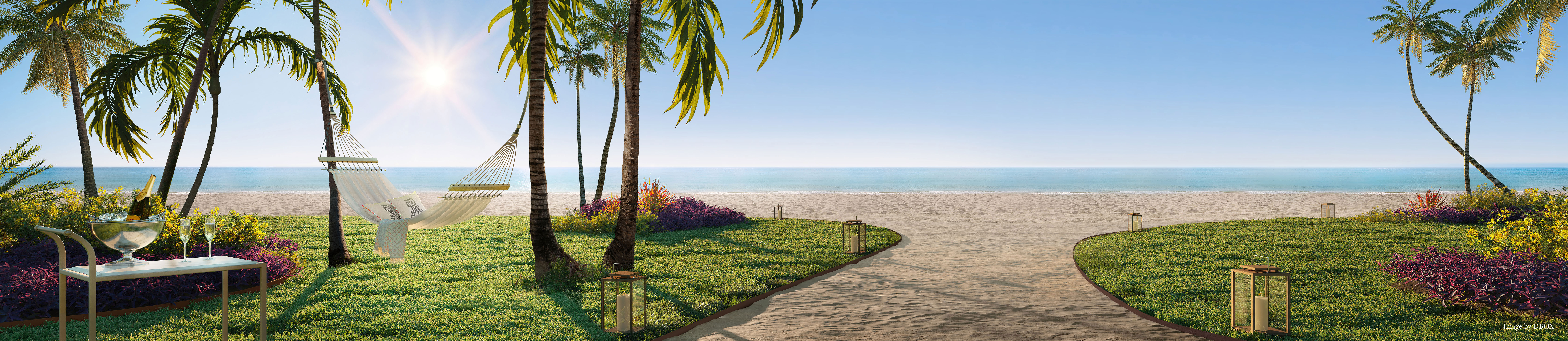 Beach garden amenities